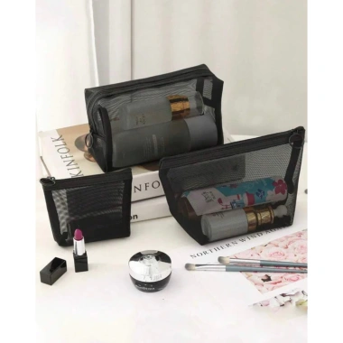 Bộ 3 túi lưới đựng mỹ phẩm dày, nhỏ gọn, tiện lợi - Giá chỉ 29.000đ 6