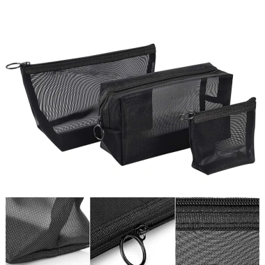 Bộ 3 túi lưới đựng mỹ phẩm dày, nhỏ gọn, tiện lợi - Giá chỉ 29.000đ 7