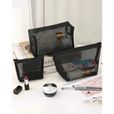 Bộ 3 túi lưới đựng mỹ phẩm dày, nhỏ gọn, tiện lợi - Giá chỉ 29.000đ 10