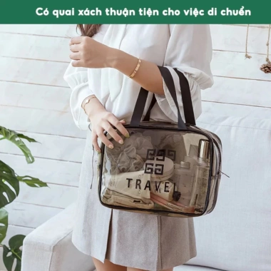 Bộ 3 Túi Mỹ Phẩm và Đồ Cá Nhân Du Lịch Chống Thấm Tiện Lợi - HGHOME Giá 80.000 đồng