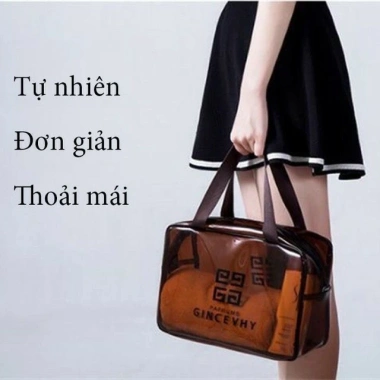Bộ 3 túi trong suốt đựng đồ, mỹ phẩm du lịch thời trang - Giá chỉ 55.000đ 7 Bộ 3 túi trong suốt đựng đồ, mỹ phẩm du lịch thời trang - Giá chỉ 55.000đ 7
