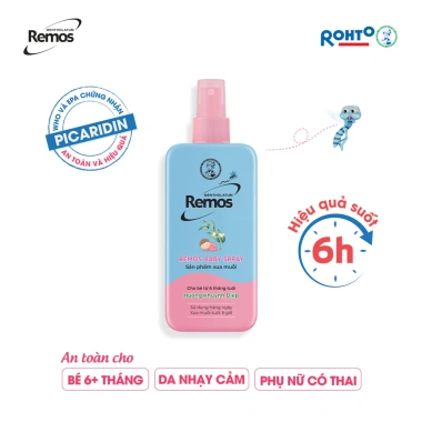 Bộ 3 xịt chống muỗi Remos Sả Chanh 150ml + 2 Baby Spray 70ml + Kem Remos 70g - Giá chỉ 218.500 VND 3