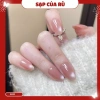 Bộ 30 móng tay giả Đ220 NGẮN form oval sơn gel mắt mèo - Nail tinh tế cho Tết miền Nam, chỉ 43.289₫ 10