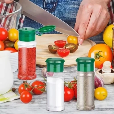Bộ 3/6/9 chai gia vị 100ml trong suốt nhựa BPA-free, phù hợp BBQ, muối tiêu, bình lắc - 27.499đ