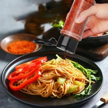 Bộ 3/6/9 chai gia vị 100ml trong suốt nhựa BPA-free, phù hợp BBQ, muối tiêu, bình lắc - 27.499đ