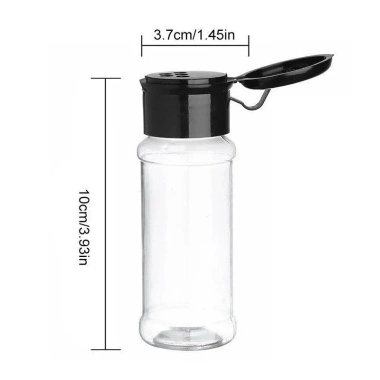 Bộ 3/6/9 chai gia vị 100ml trong suốt nhựa BPA-free, phù hợp BBQ, muối tiêu, bình lắc - 27.499đ
