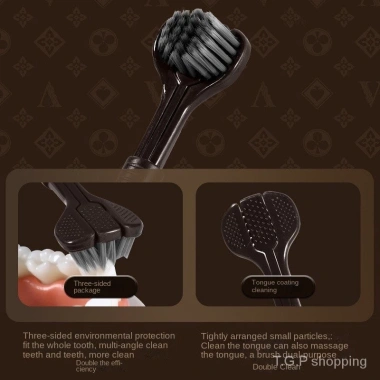 Bộ 4 Bàn Chải Đánh Răng 3 Đầu Mềm - Đầu Ba Mặt Sang, Quà Tặng Người Lớn 3 Bộ 4 Bàn Chải Đánh Răng 3 Đầu Mềm - Đầu Ba Mặt Sang, Quà Tặng Người Lớn 3