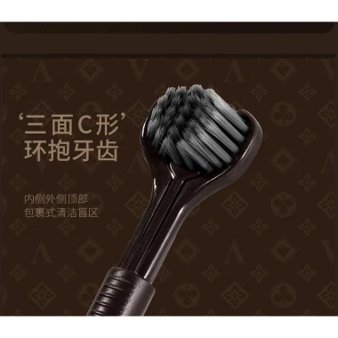 Bộ 4 Bàn Chải Đánh Răng 3 Đầu Mềm - Đầu Ba Mặt Sang, Quà Tặng Người Lớn