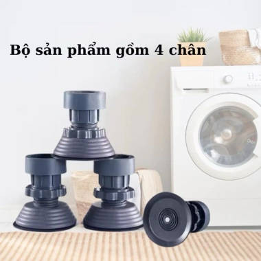 Bộ 4 chân chống rung cho máy giặt, tủ lạnh – Giá chỉ 29.000, giảm rung, ồn