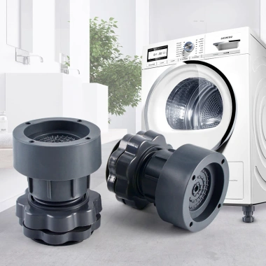 Bộ 4 chân chống rung máy giặt, tủ lạnh - Đế cao su, điều chỉnh chiều, chống trượt