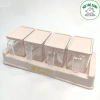 Bộ 4 hũ đựng gia vị cao cấp nhựa trong - Thiết kế sang trọng, giá ưu đãi 29.398đ