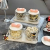 Bộ 4 Hũ Mứt Tết Hình Nơ Đựng Bánh Kẹo, Nắp Đậy & Quai Cầm, Trang Trí Bàn Sang Trọng Tết 2.026 Giá 97.000đ 4