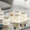 Bộ 4 Hũ Mứt Tết Hình Nơ Đựng Bánh Kẹo, Nắp Đậy & Quai Cầm, Trang Trí Bàn Sang Trọng Tết 2.026 Giá 97.000đ 5