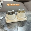 Bộ 4 Hũ Mứt Tết Hình Nơ Đựng Bánh Kẹo, Nắp Đậy & Quai Cầm, Trang Trí Bàn Sang Trọng Tết 2.026 Giá 97.000đ 6