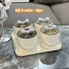 Bộ 4 Hũ Mứt Tết Hình Nơ Đựng Bánh Kẹo, Nắp Đậy & Quai Cầm, Trang Trí Bàn Sang Trọng Tết 2.026 Giá 97.000đ 8