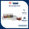 Bộ 4 lọ đựng gia vị GIÁ HỦY DIỆT có thìa Việt Nhật, hũ bền đẹp nắp đậy tiện dụng - chỉ 50.000đ