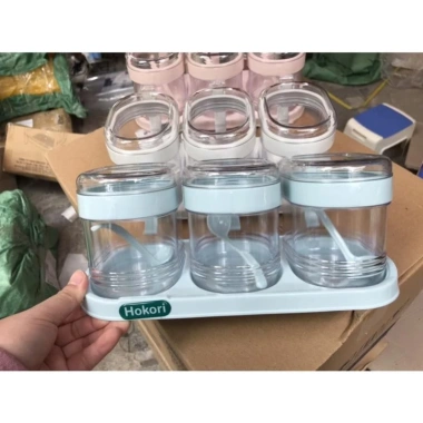 Bộ 4 lọ đựng gia vị GIÁ HỦY DIỆT có thìa Việt Nhật, hũ bền đẹp nắp đậy tiện dụng - chỉ 50.000đ 7