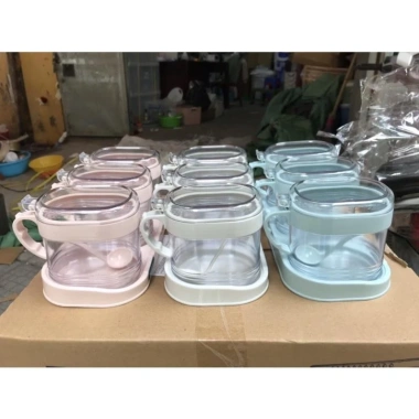 Bộ 4 lọ đựng gia vị GIÁ HỦY DIỆT có thìa Việt Nhật, hũ bền đẹp nắp đậy tiện dụng - chỉ 50.000đ 8