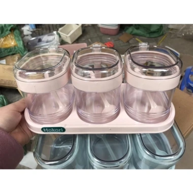 Bộ 4 lọ đựng gia vị GIÁ HỦY DIỆT có thìa Việt Nhật, hũ bền đẹp nắp đậy tiện dụng - chỉ 50.000đ 9