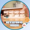 Bộ 4 lọ đựng gia vị Hokori Việt Nhật kèm thìa, hũ nắp đậy bền đẹp - 37.000 VND