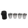 Bộ 4 ly rượu mini inox 30ml - Tiện lợi cho du lịch, chỉ 45.000