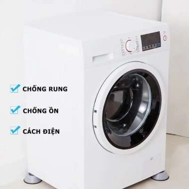Bộ 4 Miếng Đệm Cao Su Siêu Bền Chống Rung Máy Giặt, Đế Chống Ồn và Chân Đỡ Đa Năng, Đảm Bảo Yên Tĩnh cho Tủ Lạnh, Giá Ưu Đãi 40.000 đồng