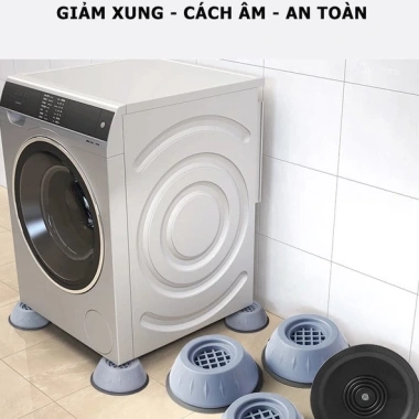 Bộ 4 Miếng Đệm Cao Su Siêu Bền Chống Rung Máy Giặt, Đế Chống Ồn và Chân Đỡ Đa Năng, Đảm Bảo Yên Tĩnh cho Tủ Lạnh, Giá Ưu Đãi 40.000 đồng