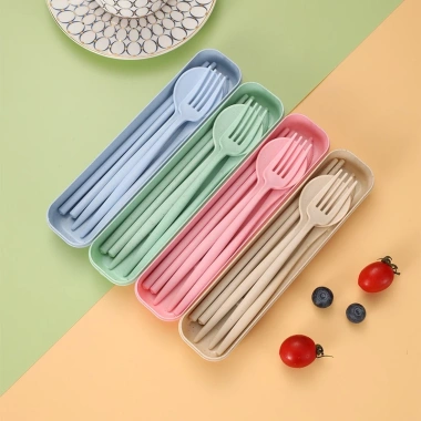 Bộ 4 Muỗng Đũa Dao Nĩa Nhựa Wheat Straws Sinh Học Màu Morandi 20cm Giá chỉ 22.000 VND 3 Bộ 4 Muỗng Đũa Dao Nĩa Nhựa Wheat Straws Sinh Học Màu Morandi 20cm Giá chỉ 22.000 VND 3