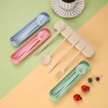 Bộ 4 Muỗng Đũa Dao Nĩa Nhựa Wheat Straws Sinh Học Màu Morandi 20cm Giá chỉ 22.000 VND 7