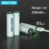 Bộ 4 Pin sạc AA 1.5V Beston 2.200mWh 2AC-60 - Sạc nhanh USB-C, Giá 199.000₫