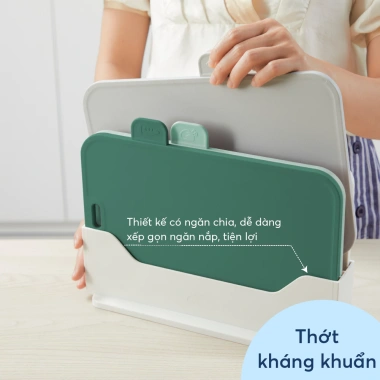 Bộ 4 thớt đa năng Yoko nhựa nguyên sinh kèm hộp thái thịt cá rau củ giảm giá 274k 4 Bộ 4 thớt đa năng Yoko nhựa nguyên sinh kèm hộp thái thịt cá rau củ giảm giá 274k 4
