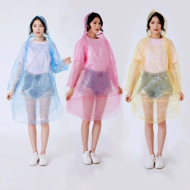 Bộ 5 Áo Mưa Bỏ Túi Siêu Gọn Cho Người Lớn & Trẻ Em - Tiện Lợi, Chống Thấm Nước