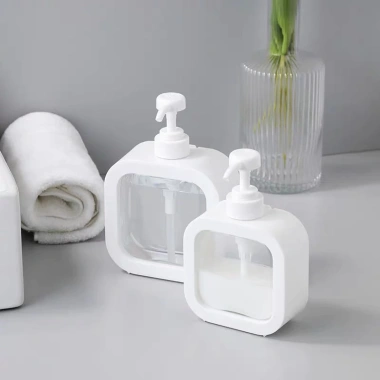 Bộ 5 Chai Chiết Dầu Gội và Sữa Tắm Trong Suốt, Hộp Đựng Nước Rửa Tay, Bát Đa Năng - Giá ưu đãi 26.775 VND