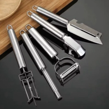 Bộ 5 dao bào rau củ quả inox đa năng - Gọt vỏ, bào sợi, tiện dụng, bền bỉ - Chỉ 40.000 VND