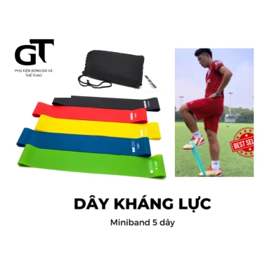 Bộ 5 Dây Kháng Lực Mini Band Cao Su Cao Cấp Garvin Sport – Giá chỉ 40.000, Tập Thể Hình & Thể Thao