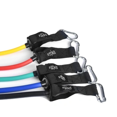 Bộ 5 Dây Kháng Lực Ngũ Sắc Cao Su Bền – Tập Thể Hình Tại Nhà, Móc Dù 150lb (68kg) – Giá Ưu Đãi 199.000₫