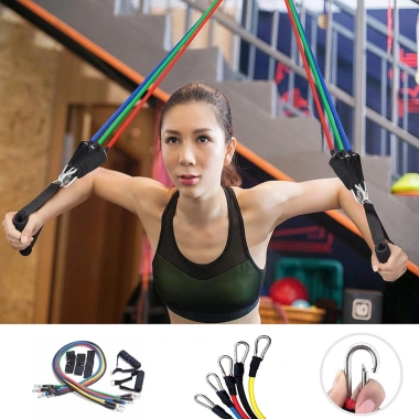 Bộ 5 Dây Kháng Lực Ngũ Sắc Cao Su Bền – Tập Thể Hình Tại Nhà, Móc Dù 150lb (68kg) – Giá Ưu Đãi 199.000₫ 7 Bộ 5 Dây Kháng Lực Ngũ Sắc Cao Su Bền – Tập Thể Hình Tại Nhà, Móc Dù 150lb (68kg) – Giá Ưu Đãi 199.000₫ 7