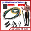 Bộ 5 Dây Kháng Lực Ngũ Sắc Full Body Tập Gym Đa Năng Nam Nữ Giá ưu đãi 18.600