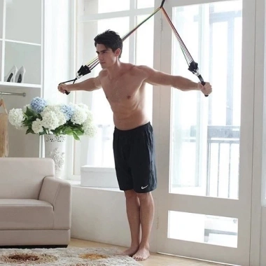 Bộ 5 Dây Kháng Lực Ngũ Sắc Full Body Tập Gym Đa Năng Nam Nữ Giá ưu đãi 18.600