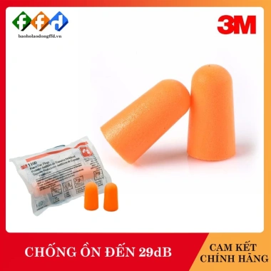 Bộ 5 đôi Nút tai chống ồn 3M 1.100 dạng bọt xốp không dây - Giảm tiếng ồn 29dB, chính hãng, chỉ 30.000 VND