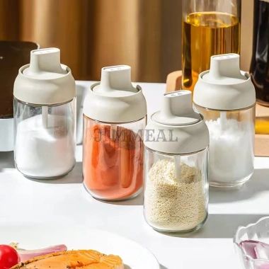 Bộ 5 Lọ Hũ Thủy Tinh Đựng Gia Vị + Chai Dầu Ăn 500ml - Giá chỉ 29.400đ 4