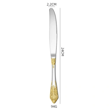 Bộ 5 món Đồ ăn Tây thép không gỉ – Nĩa Bít Tết, Muỗng Tráng Miệng, Dao Bánh, 37.015₫