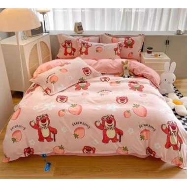 Bộ 5 món ga gối và chăn phao poly cotton chần bông dày mềm, giá ưu đãi 127.800 7