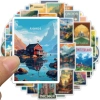 Bộ 50 Thế Giới Cột Mốc Dán Du Lịch - Can Cho Hộ Chiếu Vali Bình Nước - Giá 46,068₫ 6