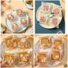 Bộ 50 túi + 50 khay trong suốt bánh trung thu 50-125g, miệng dán - 29.500 VND