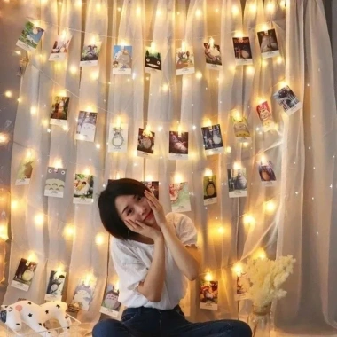 Bộ 50 Túi Mini Kẹp Ảnh Trong Suốt Mùa Xuân Nhựa Đa Năng DIY Trang Trí Nhà Cửa 3