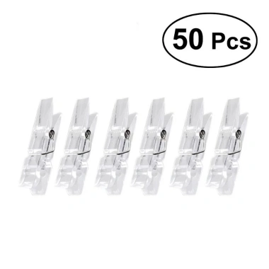 Bộ 50 Túi Mini Kẹp Ảnh Trong Suốt Mùa Xuân Nhựa Đa Năng DIY Trang Trí Nhà Cửa 10