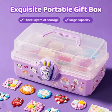 Bộ 522 miếng dán GUKA DIY đồ chơi bé gái Móc khóa hộp Kuromi thẻ Goo keo giảm giá 59.000đ