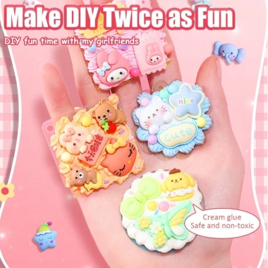 Bộ 522 miếng dán GUKA DIY đồ chơi bé gái Móc khóa hộp Kuromi thẻ Goo keo giảm giá 59.000đ