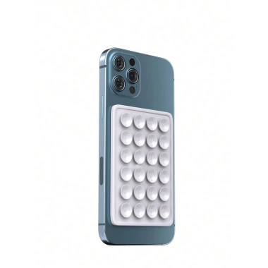 Bộ 56 chân hít silicone 2 mặt 28 lỗ - Dán điện thoại, dán tường, đủ màu, giá 12.900 VND